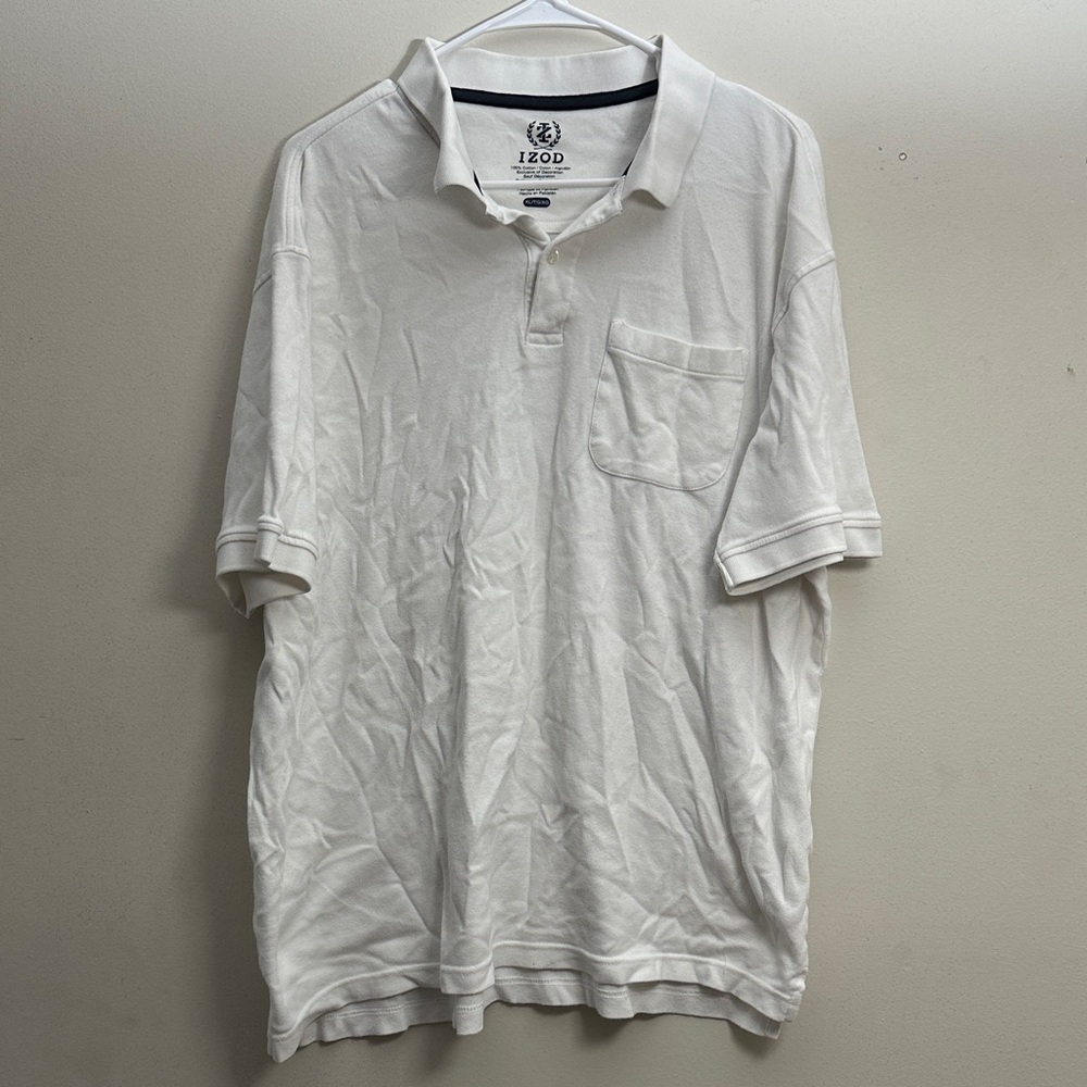 Izod Men's Crisp White Polo Shirt